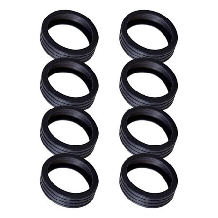 Pakke med 8 Stille Trekk Sterke Silikon Hjulbeskyttere for Bagasje med To Hjul