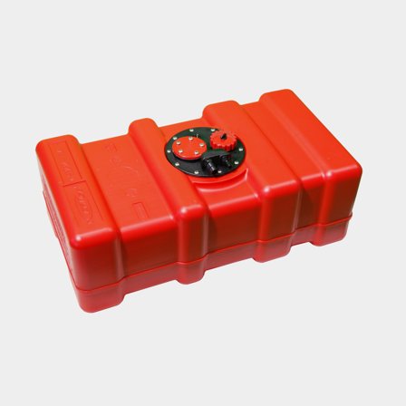 Kiinteä polttoainesäiliö CAN-SB, 43 litraa, 650 x 350 x 230 mm, suurtiheyspolyeteeni (HDPE), punainen