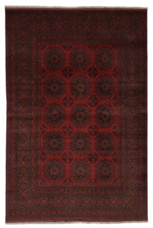 Handknuten Afghan Khal Mohammadi 201X293 Ullmatta Svart