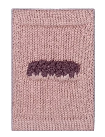 Smallstuff | Knitted Letter Slash, Rose | ONE SIZE 10 cm