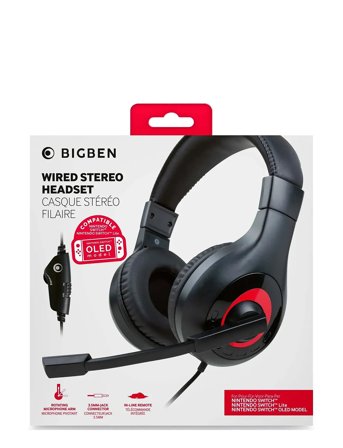 BIG BEN Wired Stereo Headset Black - Black - ONE SIZE