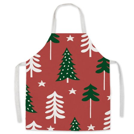 Juleforklæde med tryk Forklæder til kvinder Bageudstyr Børneforklæde
