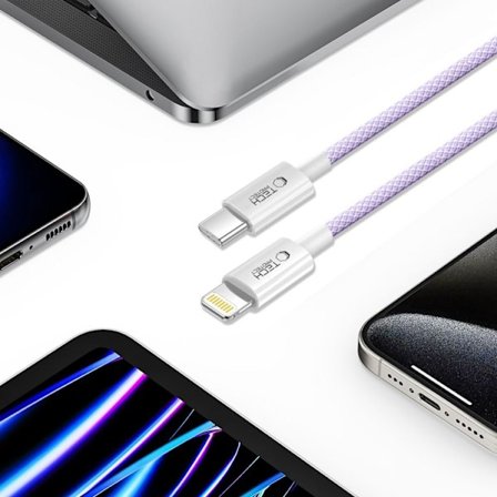 Tech-Protect USB-C till Lightning kabel Ultraboost 2m - Mauve