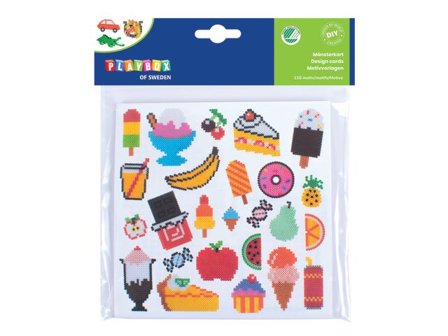 PLAYBOX Mönsterkort till pärlplatta 110/fp - Lyreco - Skola och förskola - Hobbymaterial - Nabbipärlor - Rörpärlor