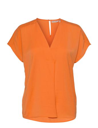 Rindaiw Top Blouses Short-sleeved Orange InWear