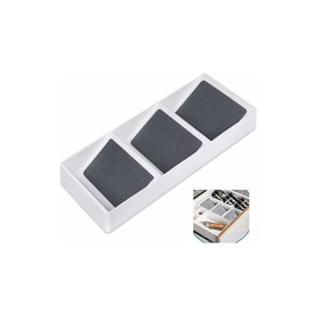 Krydderihylde i plast, skråtstillede krydderiglas, 3-lags opbevaringsboks, skuffe til krydderier-