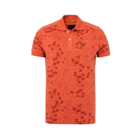 PME Legend, Polo Oranje, Heren, Maat:M,print