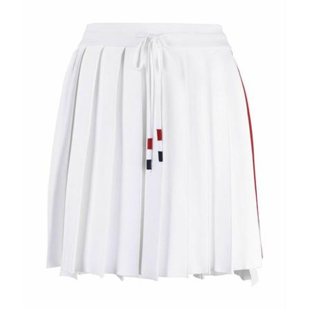 Thom Browne Minifalda Plisada Look Watita Hvid, Dame Nederdele