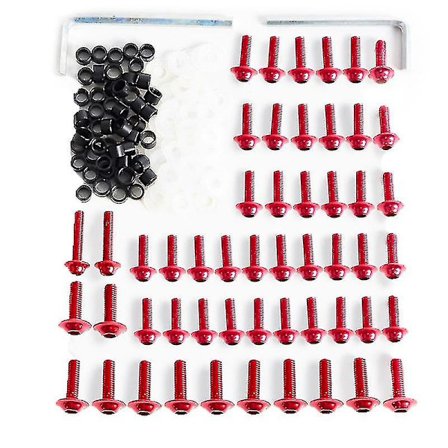 Universal 158-delt Motorcykel Fairing Bolt Kit Fastgørelsesklips Skrue Holdbar Stilfuld Motorcykel Tilbehør