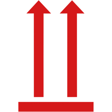 Informationsetiketter med symbol ”Denna sida upp” Avery