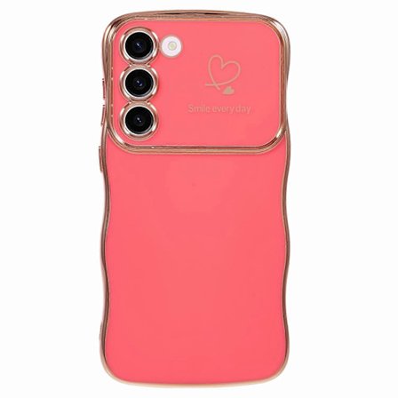 Skal för Samsung Galaxy S23 Love Hearts TPU Telefonfodral Curly Wave Frame Stort Fönster