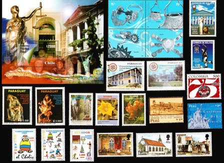 South America various countries - Frimærkepakke - Postfrisk