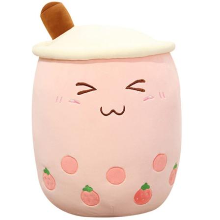 24cm/ 35cm Bubble Tea Plyschleksak Mjölkte Mjuk docka Tekopp Kudde Kudde Barnleksaker Födelsedagspresent-AAAD- W