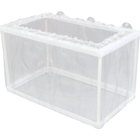 Akvaarion poikasallas verkolla - Nuorten kalojen erotusverkko, akvaariohautomo, poikasten kuoriutumispaikka, imukuppikiinnitys