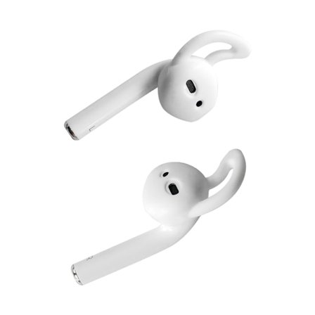 Silikon-earhooks för Apple AirPods - Vit