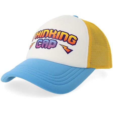 Scenes - Blanc trucker Casquette - Thinking Cap Foam NFL Blue/Yellow Vintage A-Frame Trucker @ Hatstore