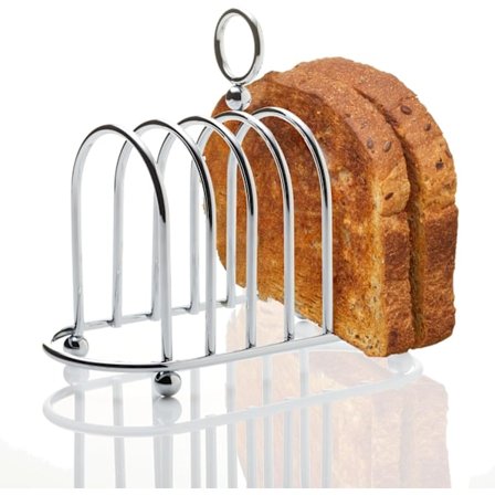 Viktoriansk toast holder, Stål, Toaststativ, Sølv