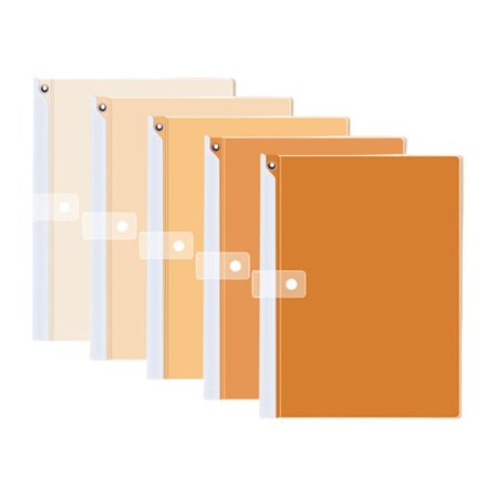 5 stk. A3 Plast Dokumentmapper Filmapper Klare Dokumentorganisatorer