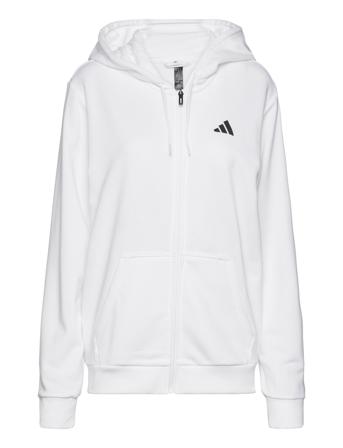 Club Teamwear Graphic Full-Zip Hettegenser Genser Hvit Adidas Performance*Betinget Tilbud