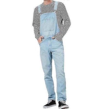 Herre Jeans Bukser Denim Kedeldragt Overalls Smækbukser Arbejdsbukser FII