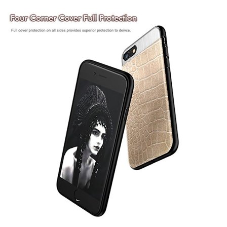 iPhone 8 PLUS - Stilrent Robust Skal från Croco-Serien