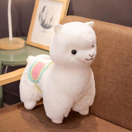 30/50 cm Söt sadel Alpaca Plyschdockor Leksaker Mjuk plysch Alpacasso Alpakkadockor Gosedjursleksak Barn Födelsedagspresent White 50cm