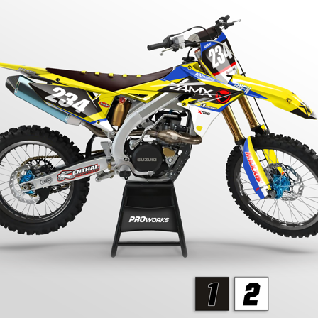 Sada Polepů Suzuki Competition - Suzuki RMX 450Z 2010-2019