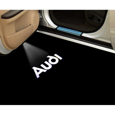 2 kpl sopii Audi Audi tervetulovaloon A4LA5A6L tunnelmavaloon A7A8LQ3Q5Q7 oven laserprojektiovarjovalo, tyyli 6