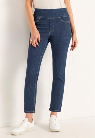 Cellbes of Sweden - Superkomfortable ankeljeans i denim i mørkeblå / denim til damer i størrelse 36