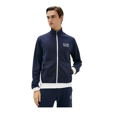 Emporio Armani EA7 Zipped sweatshirt Blå, Herre Trøjer