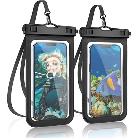 Vandtæt Smartphone Etui - 2 Pak - Vandtæt Taske Undervands Etui - IPX8 Vandtæt Telefon Etui