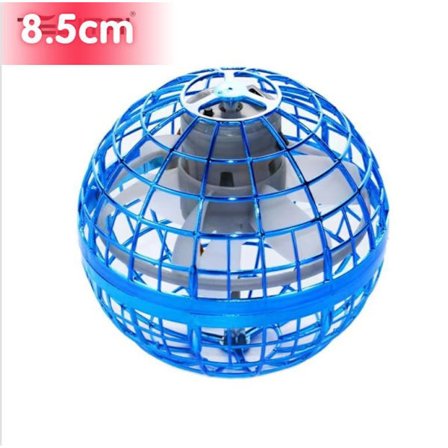 8,5 cm gyroskop-stil flygande boll med LED-lampor och 360° rotation, lämplig för barn från 6 år och uppåt, samt vuxna.