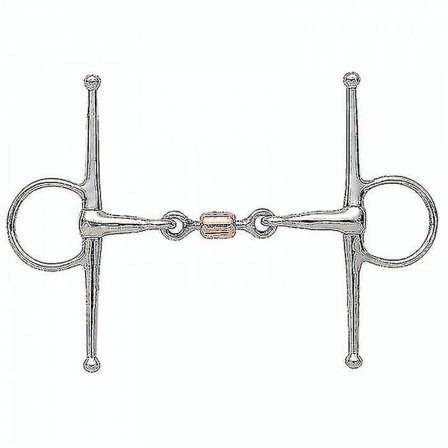 Shires Koppar Jordnöt Häst Full Cheek Snaffle Bett