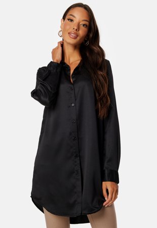 BUBBLEROOM Nicole long shirt Black Klær
