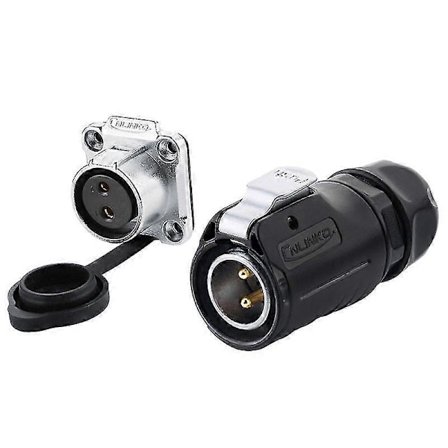 Lp20 DC Volt 2 3 4 5 7 9 12 Pins Sirkulær Industriell Hann/hunn Plugg Og Sokkel Solenergi DC Vanntett Kontakt db