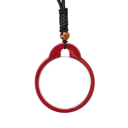 Kreativt förstoringsglashalsband Förstoringsglas RÖD 250 250