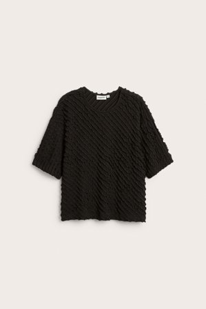 Kappahl | Tekstuuripintainen paita | Musta