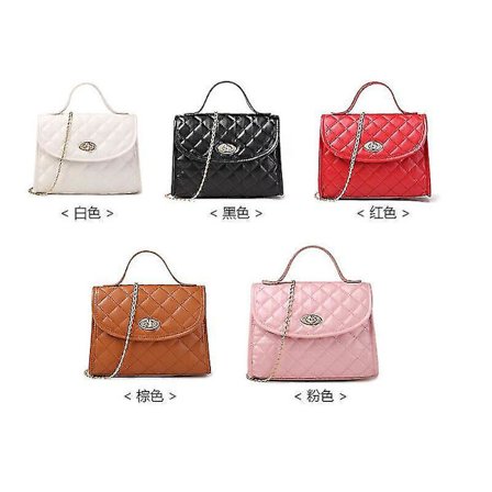 Liten Messenger Bag For Women Trend Kvinnlig Axelväska Mode Dam Crossbody Väskor Handväskor vit