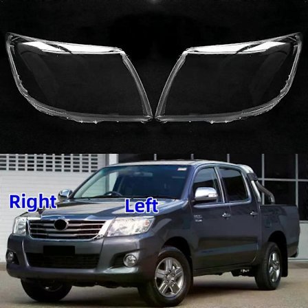 Utsøkt For Toyota Hilux 2009 2010 2011 Frontlykt Linse Bil Frontlykt Deksel Erstatning Front Lampeskjerm Glass Auto Skall