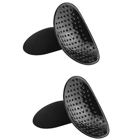 Skulderputer for dameklær, komfortable usynlige myke silikonskulderputer - svarte