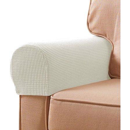 Stretch Armrest Covers Spandex Arm Covers för Stolar Soffa Fåtölj Slipcovers för Recliner Soffa med Twist Pins 2p