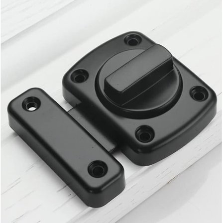 Liukuvan oven lukituslukko, navetan oven salpa, koukku- ja silmukkakiinnike, puisen aidan oven lukko, musta oven salpa, lukko, laivan ikkunan lukko, 