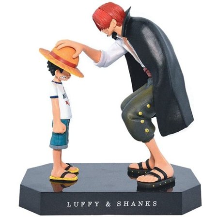 Ett stykke Figur Luffy Shanks Figurer Anime Action Leketøy Figurin Dekorasjon Ornament Samling