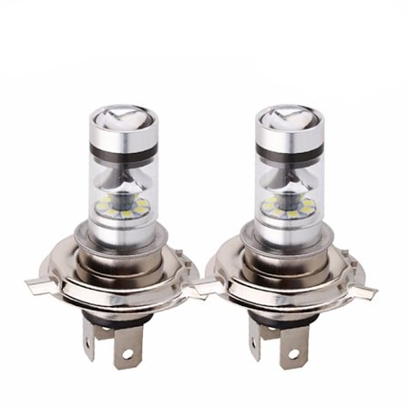 2 ST LED-lampa vit bilmotorcykelstrålkastare High Power 8000K F White H4