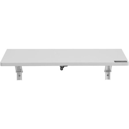 Käännettävä seinäpöytä - DUOKU - 23,62" x 15,75" - kelluva työpöytä - rautatuki - taitettava valkoinen