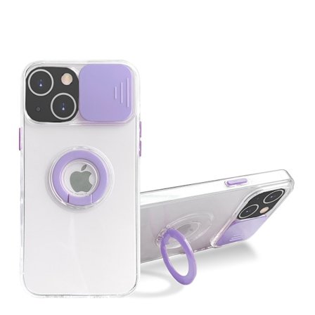 iPhone 14 - Kraftfullt Skyddande Skal med Ringhållare