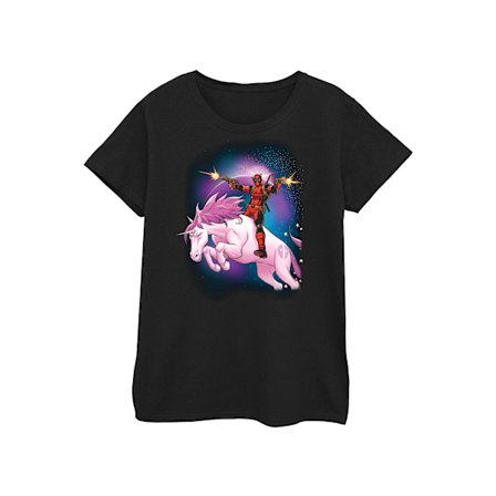 Marvel Dam/Dam Deadpool Space Unicorn Bomull T-shirt XL B