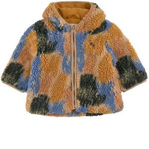 Kids - Bobo Choses Shadows Jacquard Branded Sheepskin Jacket Beige 12-18 Months - Coats and jackets - 12-18 months - Beige