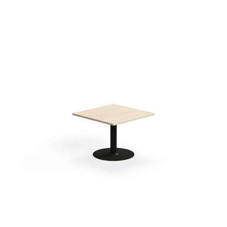 Sofabord ALVA, 700x700x500 mm, gulvfast, højtrykslaminat, sort/birk