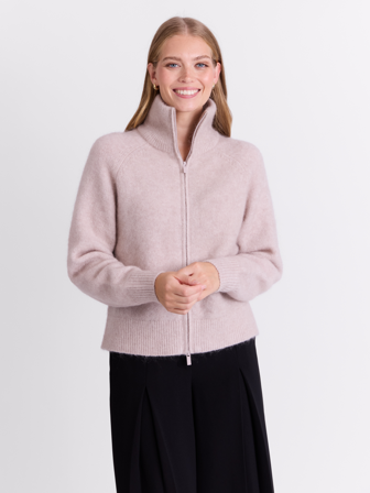 MATCH - Carmela cardigan - Donna - Str. XXL - Dame - Gensere & Cardigans - Brun - 34% Ull, 34% Mohair, 27% Nylon-resirkulert, 5%Elstan